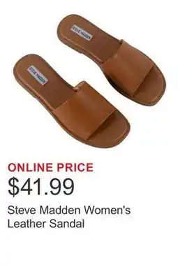 Costco Steve Madden Women's Leather Sandal offer