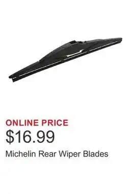 Costco Michelin Rear Wiper Blades offer
