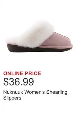 Costco Nuknuuk Women's Shearling Slippers offer