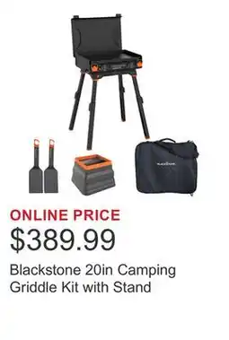 Costco Blackstone 20in Camping Griddle Kit with Stand offer
