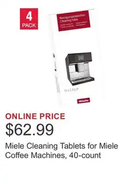 Costco Miele Cleaning Tablets for Miele Coffee Machines, 40-count offer