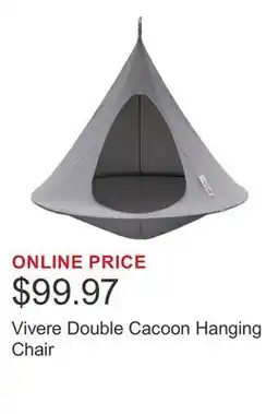 Costco Vivere Double Cacoon Hanging Chair offer