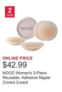 Costco NOOD Women's 2-Piece Reusable, Adhesive Nipple Covers 2-pack offer