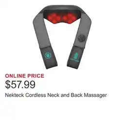 Costco Nekteck Cordless Neck and Back Massager offer