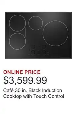 Costco Café 30 in. Black Induction Cooktop with Touch Control offer