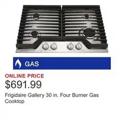 Costco Frigidaire Gallery 30 in. Four Burner Gas Cooktop offer