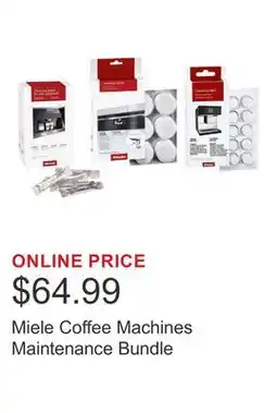 Costco Miele Coffee Machines Maintenance Bundle offer