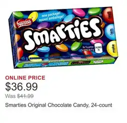 Costco Smarties Original Chocolate Candy, 24-count offer