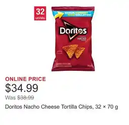 Costco Doritos Nacho Cheese Tortilla Chips, 32 × 70 g offer