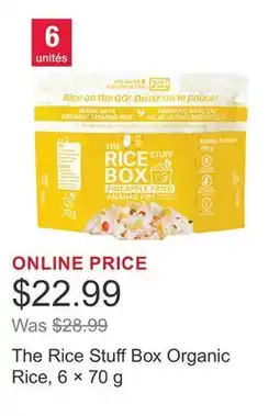 Costco The Rice Stuff Box Organic Rice, 6 × 70 g offer