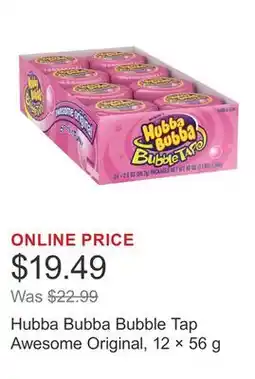 Costco Hubba Bubba Bubble Tap Awesome Original, 12 × 56 g offer