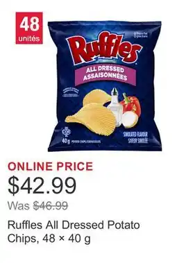 Costco Ruffles All Dressed Potato Chips, 48 × 40 g offer