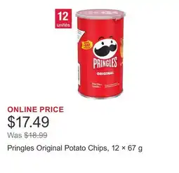 Costco Pringles Original Potato Chips, 12 × 67 g offer