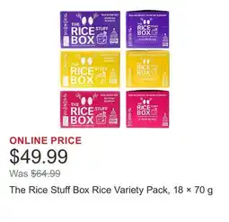 Costco The Rice Stuff Box Rice Variety Pack, 18 × 70 g offer
