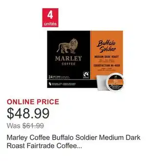 Costco Marley Coffee Buffalo Soldier Medium Dark Roast Fairtrade Coffee K-Cup Pods, 96-count offer