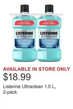Costco Listerine Ultraclean 1.5 L, 2-pack offer