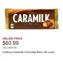 Costco Cadbury Caramilk Chocolate Bars, 48-count offer