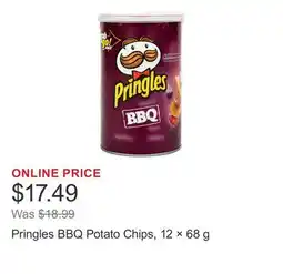 Costco Pringles BBQ Potato Chips, 12 × 68 g offer
