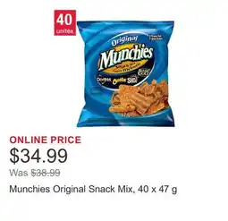 Costco Munchies Original Snack Mix, 40 x 47 g offer