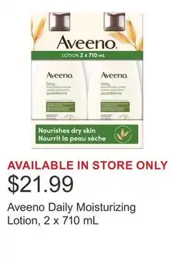 Costco Aveeno Daily Moisturizing Lotion, 2 x 710 mL offer