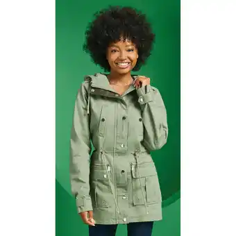 Giant Tiger mySTYLE Women's Canvas Anorak Khaki Jacket - S-XL offer