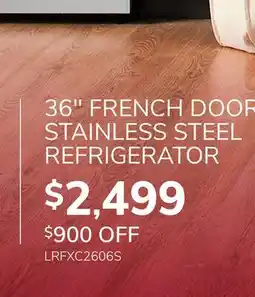 Goemans Appliances LG 36 FRENCH DOOR STAINLESS STEEL REFRIGERATOR offer