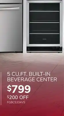 Goemans Appliances FRIGIDAIRE GALLERY 5 CU. FT. BUILT-IN BEVERAGE CENTER offer