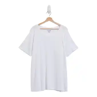 Giant Tiger mySTYLE Women's Plus White Fitted T-Shirt - 1X-3X offer