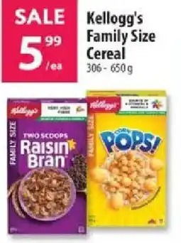 Co-op Kellogg's Family Size Cereal offer