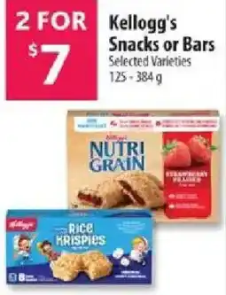 Co-op Kellogg's Snacks or Bars offer