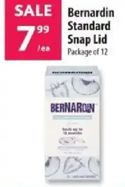 Co-op Bernardin Standard snap lid offer
