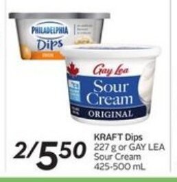 Sobeys Kraft dips offer