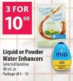 Co-op Liquid or powder water enhancers offer