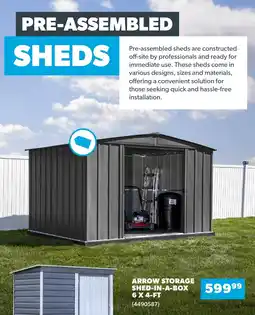 Co-op Home Arrow storage shed-in-a-box offer