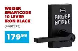Co-op Home Weiser smartcode 10 lever iron black offer