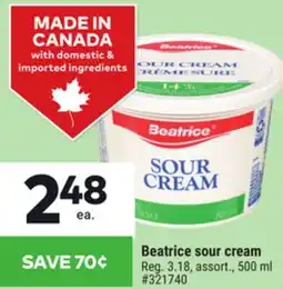 Giant Tiger Beatrice sour cream offer