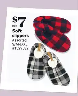 Giant Tiger Soft slippers offer