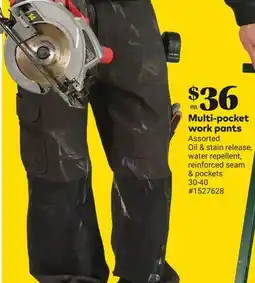 Giant Tiger Multi-pocket work pants offer