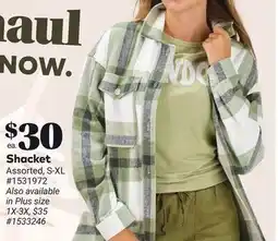 Giant Tiger Shacket offer