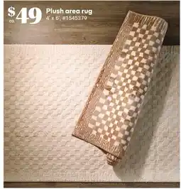 Giant Tiger Plush area rug offer