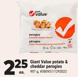 Giant Tiger Giant Value Potato & Cheddar Perogies offer