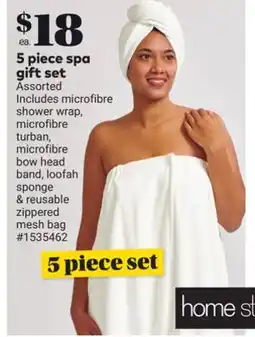 Giant Tiger 5 piece spa gift set offer