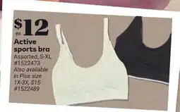 Giant Tiger Active sports bra offer