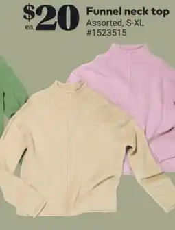 Giant Tiger Funnel neck top offer
