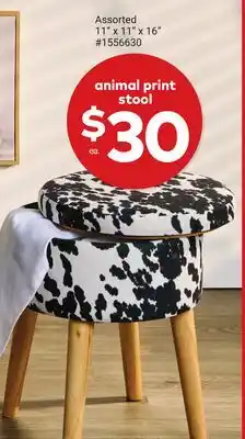 Giant Tiger animal print stool offer