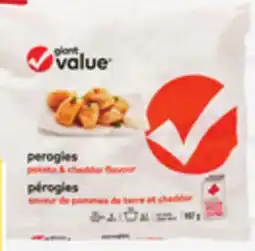 Giant Tiger Giant Value perogies offer