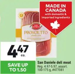 Giant Tiger San Daniele deli meat offer
