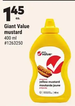 Giant Tiger Giant Value mustard offer