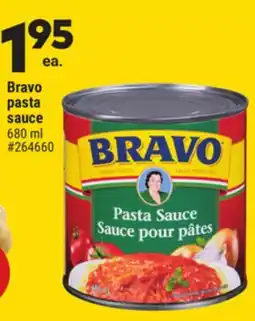 Giant Tiger Bravo pasta sauce offer