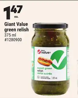 Giant Tiger Giant Value green relish offer